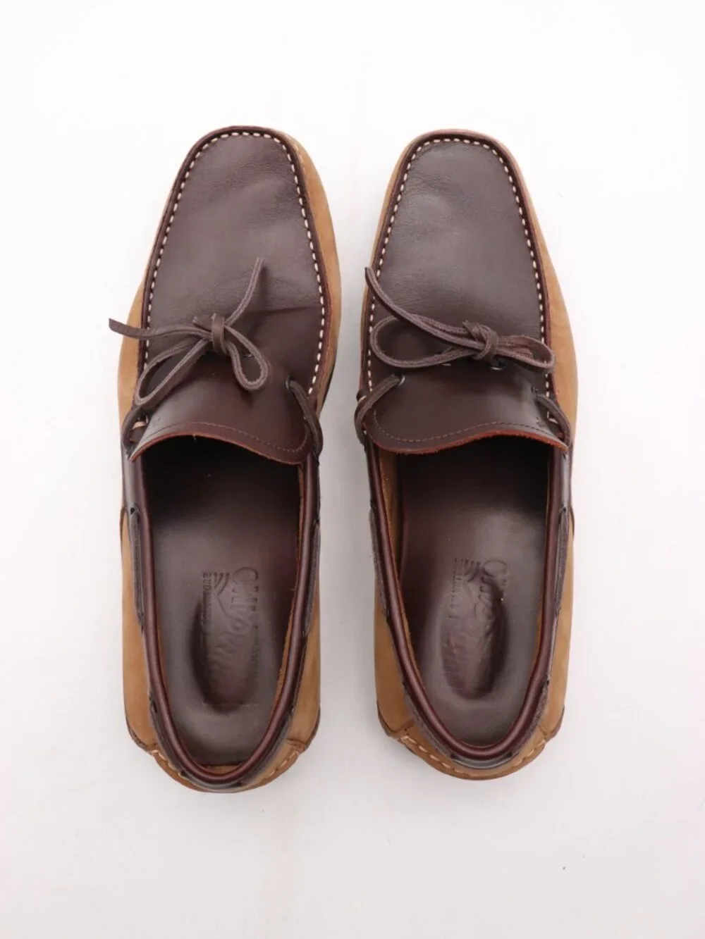 Salvatore Ferragamo Men’s 9 D Brown Leather Slip On Bow Loafers Comfort Casual